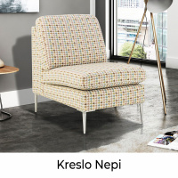 Dizajnové kreslo v retro štýle
