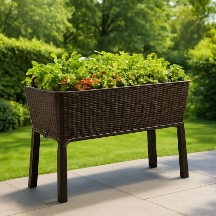 plastovy-kvetinac-simple-grow-v-hnedom-prevedeni