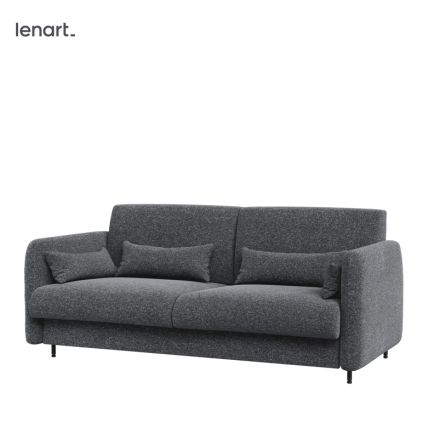 Tmavosivá pohovka Lenart Bed Concept BC-18 do šírky 165 cm