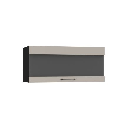 Kuchynská horná skrinka BONN W4B 80 LAM BLACK CASHMERE