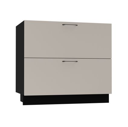 Kuchynská spodná skrinka BONN D2A 90/1A BLACK CASHMERE