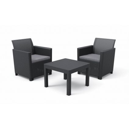 Záhradný set CLARA balcony small table grafit