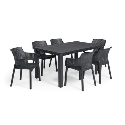 moderný záhradný set ADLEY grafit