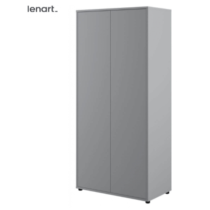 Zatvorená sivá šatniková skrina Lenart BED CONCEPT BC-20