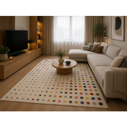 Koberec BRISTOL 1982A cream light grey 160 x 220 cm