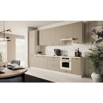 kuchyňa Bonn Stone grey korpus biely