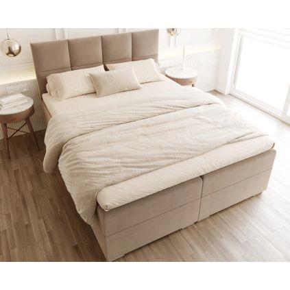 PORTLAND Boxspring manzelska postel Paris 004 mouse pekna
