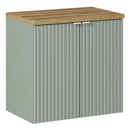 kupelnova skrinka s doskou line reed green d60 4