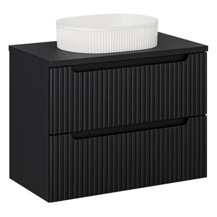 kupelnova skrinka s umyvadlom a doskou doskou nova black DU80 2