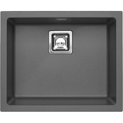 Granitový drez QUADRIX 50 steel