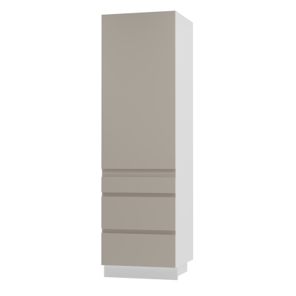 Kuchynská skrinka vysoká AVELLINO WHITE CASHMERE D14DP 3M