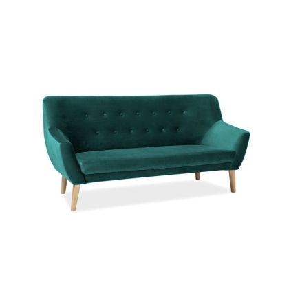 pohodlná pohovka NORDIC 3 VELVET, v prevedení zelená