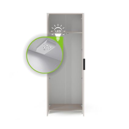 led osveltenie do skrine