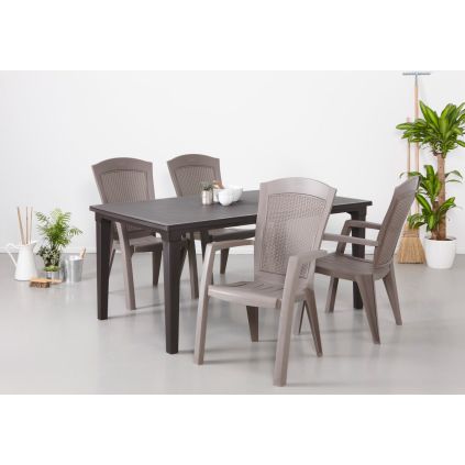 zahradny set finn hneda cappuccino