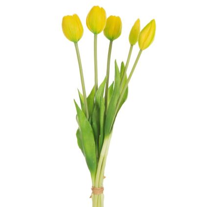 Kytica umelých tulipánov NATU 473 | žltá 41 cm