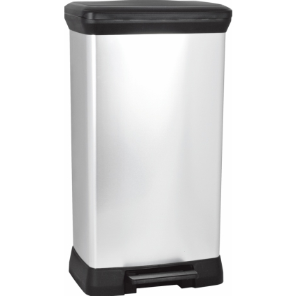 odpadkovy kos DECO BIN 50l strieborna