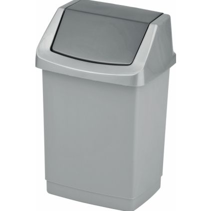 prakticky odpadkovy kos click it 15l strieborna