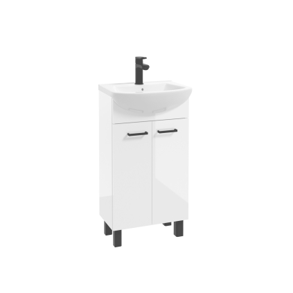 NOVELTY kupelnova skrinka s umyvadlom biela D45