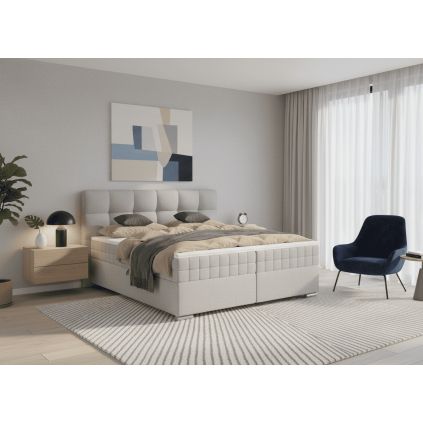 manzelska postel alpina 160x200cm bledasiva v spalni