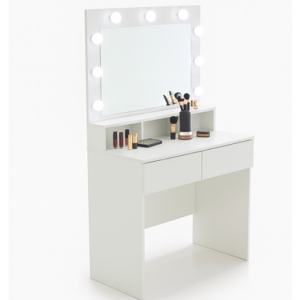 LENA toaletny stolik biely pho2282 s led