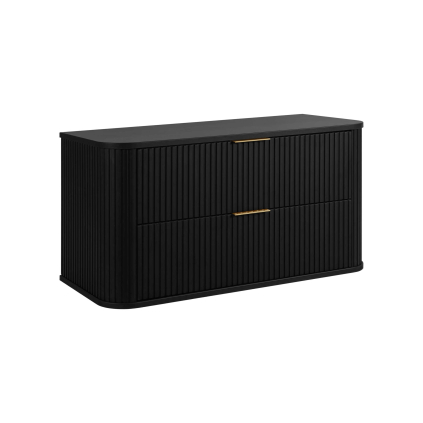 kupelnova skrinka elegance black 100 cm ma dve zasuvky