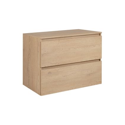 kupelnova skrinka pod umyvadlo simple svetly dub 80cm zboku dve zasuvky