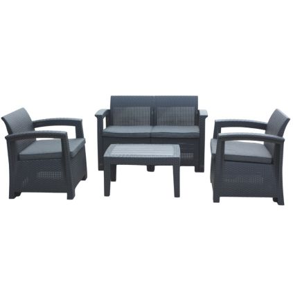 LORES zahradny set antracit moderny