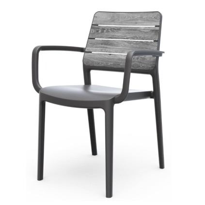 DEPORTO stolicka podrucky storm grey grafit