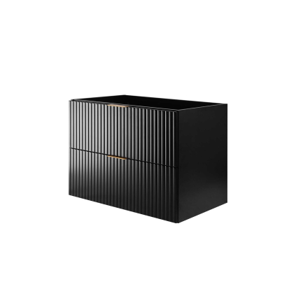 Skrinka pod umývadlo FLOW BLACK 82-80 | 80 cm