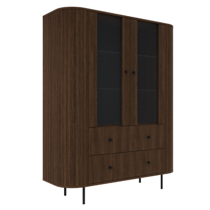 OVALIA dub dunin vitrina 2F2S moderna