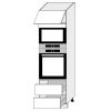 Vysoká kuchynská skrinka D14RU 2M 284 vnútorné rozloženie