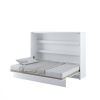 Biela sklápacia posteľ BED CONCEPT BC-04 | 140 x 200 cm otvorená