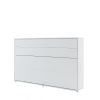 Biela sklápacia posteľ BED CONCEPT BC-05 | 120 x 200 cm