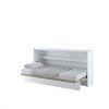 Otvorená sklápacia posteľ BED CONCEPT BC-06p | biely lesk 90 x 200 cm