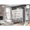 Sklápacia posteľ do malých priestorov BED CONCEPT BC-06p | biely lesk 90 x 200 cm