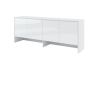 Nadstavec biely lesk s policami Lenart BED CONCEPT BC-10 pre sklápaciu posteľ BC-05