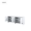Nadstavec biely lesk Lenart BED CONCEPT BC-10 pre sklápaciu posteľ BC-05