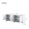 Rozmery nadstavca Lenart BED CONCEPT BC-10 pre sklápaciu posteľ BC-05 biely lesk