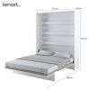 Biela sklápacia posteľ Lenart BED CONCEPT BC-12 | 160 x 200 cm rozmery