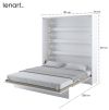 Biela sklápacia posteľ Lenart BED CONCEPT BC-13 | 180 x 200 cm rozmery