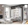 Moderná sklápacia posteľ BED CONCEPT BC-14 | 160 x 200 cm biely lesk