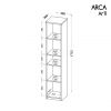 rozmer moderného regálu Archa Ar11