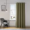 zatemnovaci zaves oxford eyelets khaki 140x250cm na okne