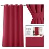 tieniaci zaves oxford eyelets 140x250cm cervena