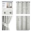 moderny tieniaci zaves velvet eyelets biely 140x245cm