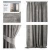 prakticky tieniaci zaves velvet pleat silver 14x270cm