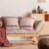bavlnená obliečka na vankúš ružová so strapcami oživí interiér