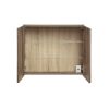 zrkladlova skrinka do kupelne santa fe oak 80 cm otvorena