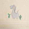 krasny uteracik baby40 s dinosaurom biely detail obrazka