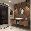 moderne nastenne zrkadlo grace 60 v ciernej farbe b60